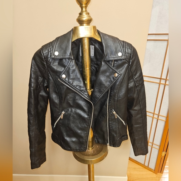 Faux Leather Biker jacket - Picture 2 of 6